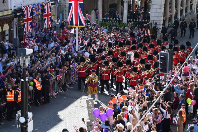 Banda da guarda real realiza apresentação antes do casamento entre o príncipe Harry e Meghan Markle - 19/05/2018 Banda da guarda real realiza apresentação antes do casamento entre o príncipe Harry e Meghan Markle - 19/05/2018