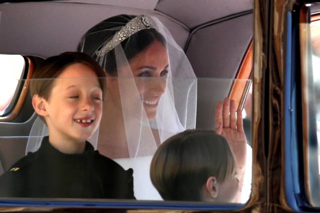 Meghan Markle chega na Capela de São Jorge, para a cerimônia de casamento - 19/05/2018 Meghan Markle chega na Capela de São Jorge, para a cerimônia de casamento - 19/05/2018