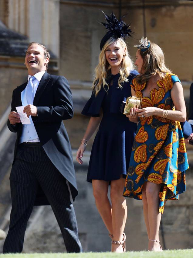 Chelsy Davy, ex-namorada do príncipe Harry, chega ao Castelo de Windsor para participar de cerimônia de casamento - 19/05/2018