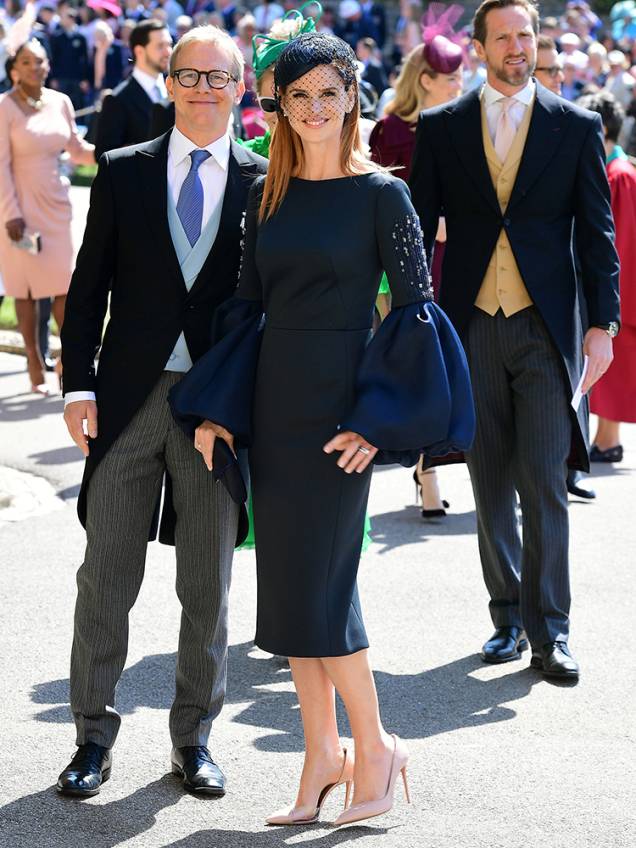 Sarah Rafferty chega ao Castelo de Windsor para participar de cerimônia de casamento entre Harry e Meghan Markle - 19/05/2018