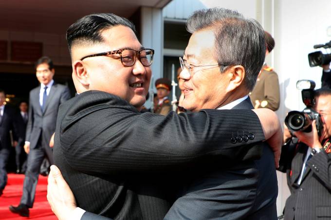Kim Jong-un e Moon Jae-in