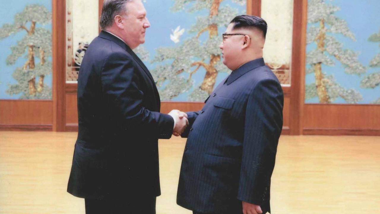 Mike Pompeo e Kim Jong-Un