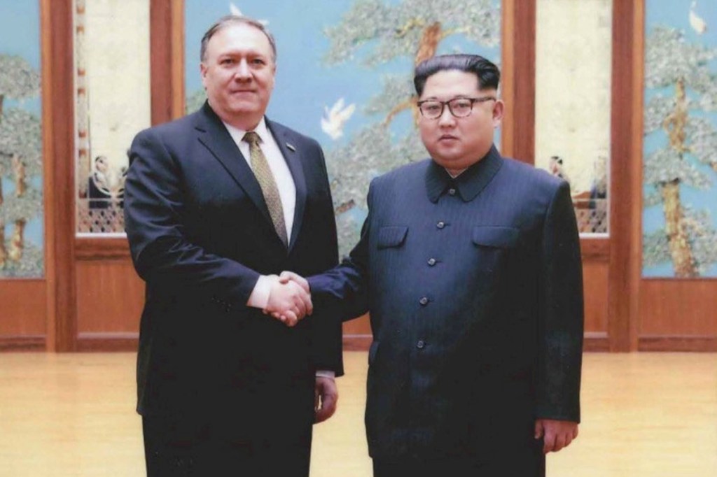Mike Pompeo e Kim Jong-Un