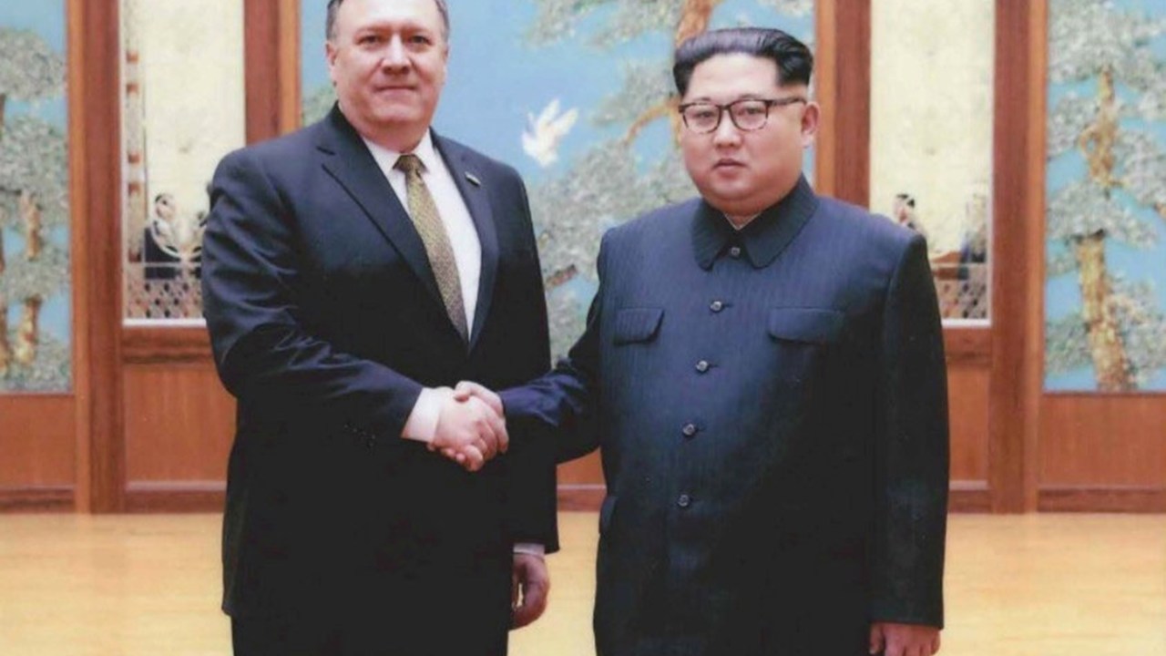 Mike Pompeo e Kim Jong-Un