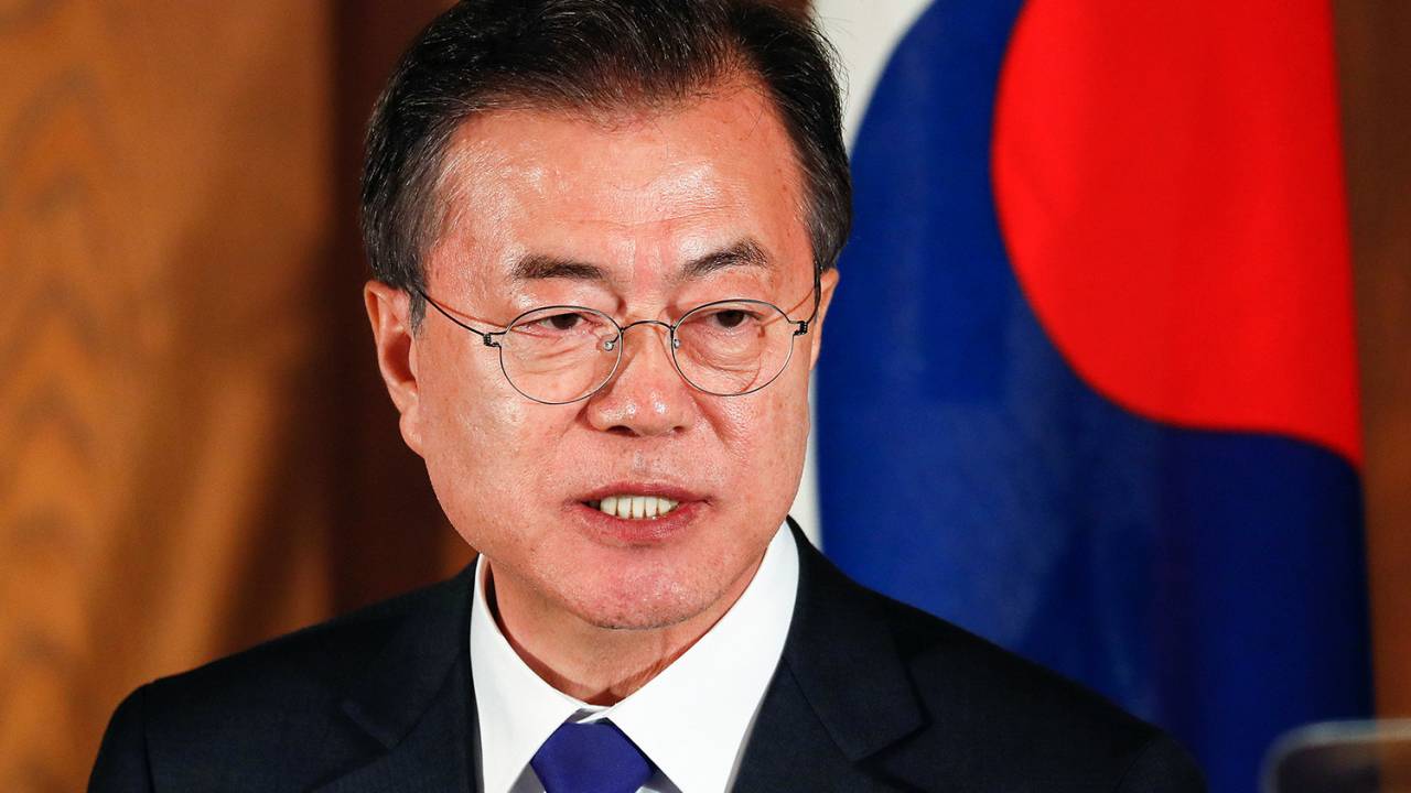 Presidente da Coréia do Sul Moon Jae-in