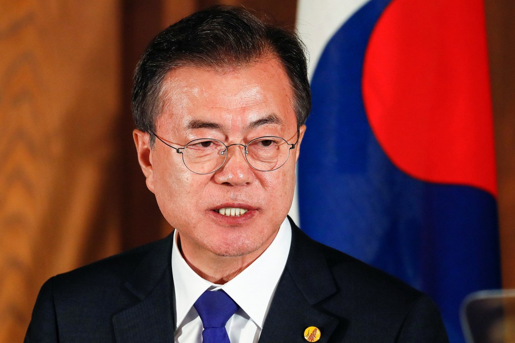 Presidente da Coréia do Sul Moon Jae-in