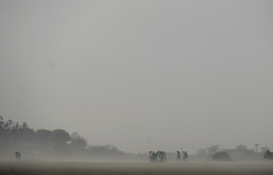 Tempestade de areia na Índia