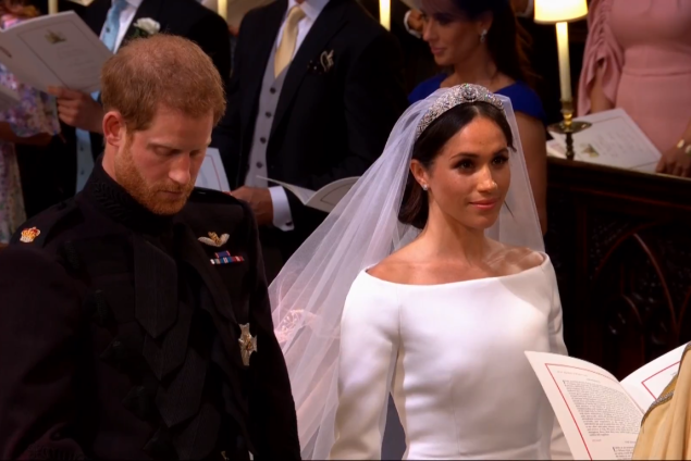 Depois do "sim", eles são considerados casados; a partir de agora, eles serão chamados de suas altezas reais o duque e a duquesa de Sussex
