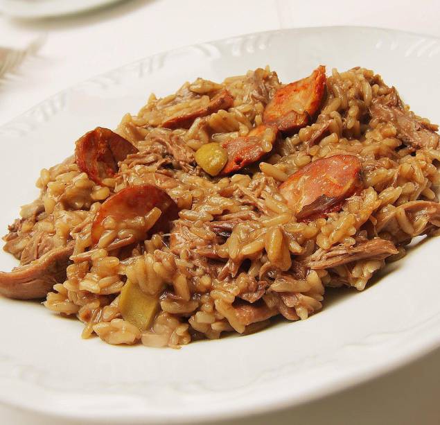 Tejo: Arroz de pato durante a etapa principal no almoço