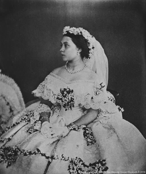 Princesa Vitória em seu casamento com o príncipe Frederico III, em 1858