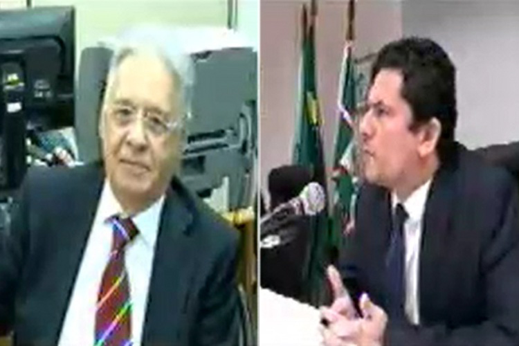 FHC durante depoimento à Sergio Moro como testemunha de Lula