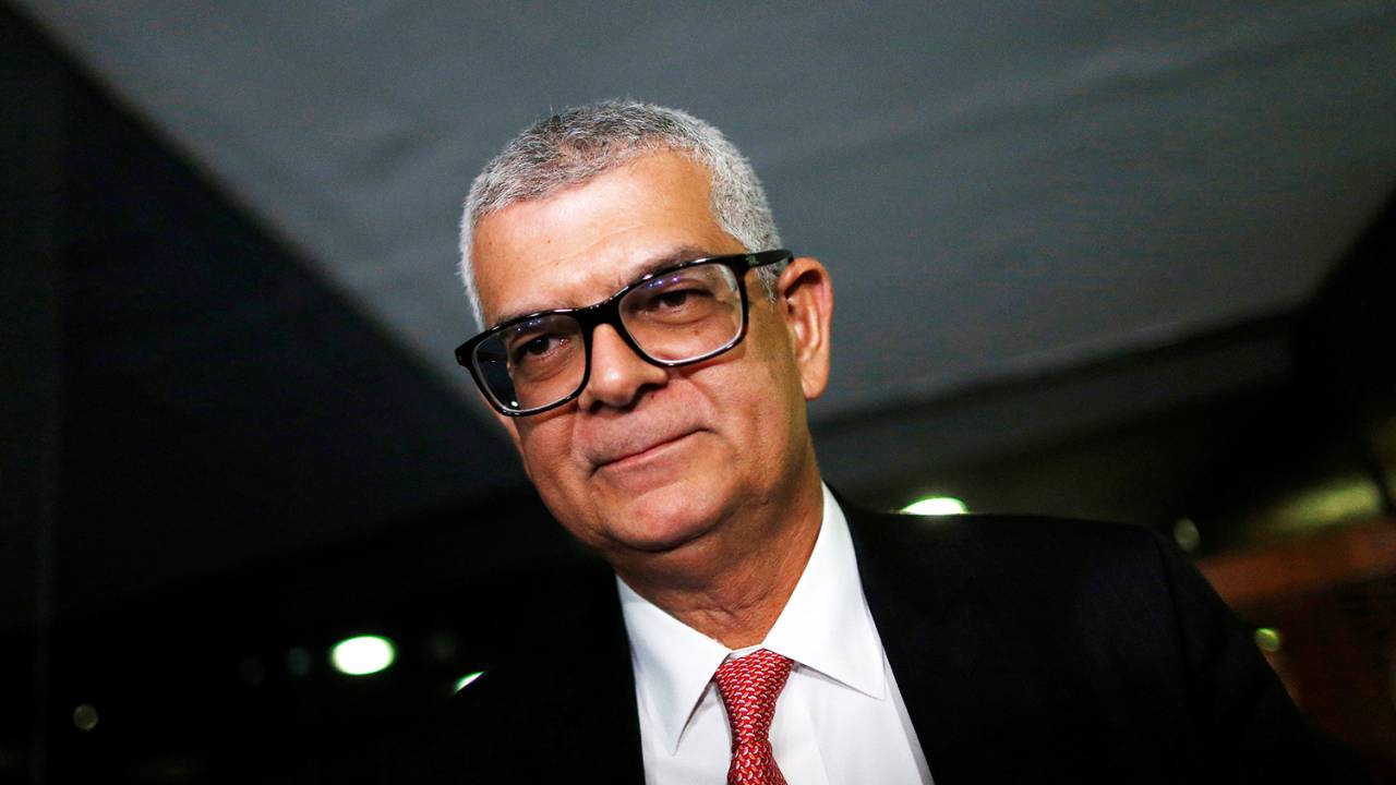 O presidente da Petrobras, Ivan Monteiro, durante encontro com o presidente do Senado Federal, Eunício Oliveira, em Brasília (DF) - 12/06/2018