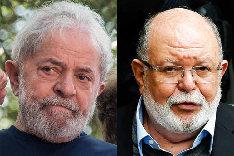 O ex-presidente Lula e o ex-presidente da OAS, Léo Pinheiro