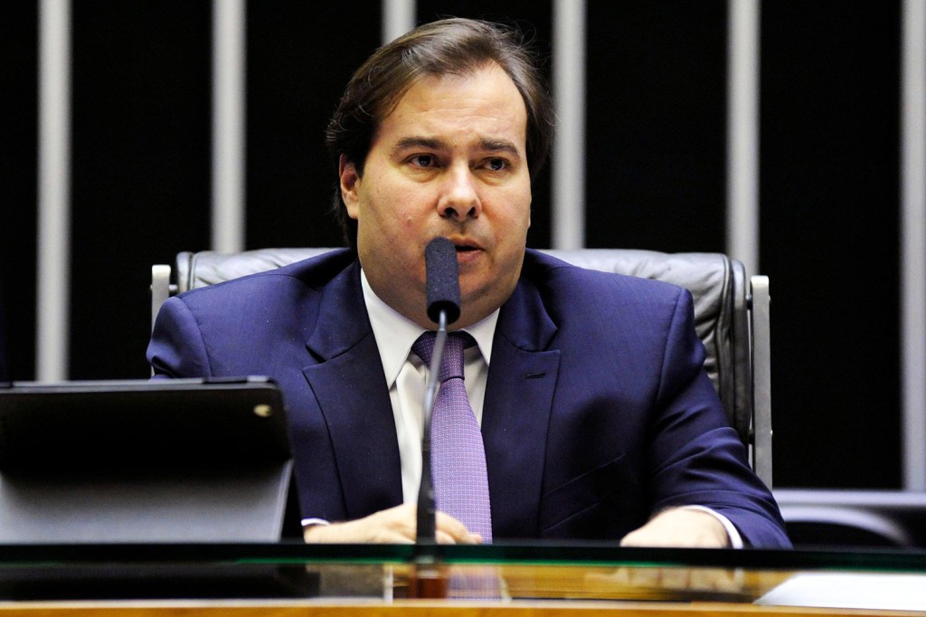 O presidente da Câmara dos Deputados, Rodrigo Maia (DEM-RJ), durante sessão extraordinária em Brasília (DF) - 20/06/2018