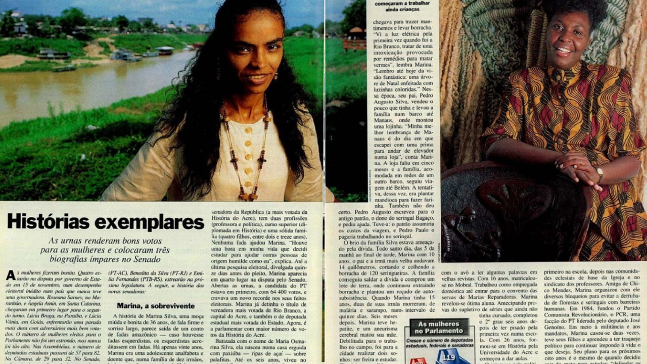 Matéria de VEJA sobre Marina Silva, de 19 de outubro de 1994