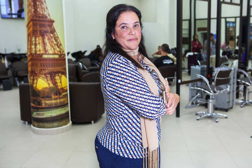 Sandra Gonzales, cliente do salão de beleza MG Hair, em São Paulo (SP) - 05/06/2018