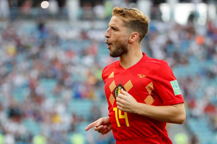 Dries Mertens, autor do gol da Bélgica na partida contra o Panamá, em Sochi - 18/06/2018