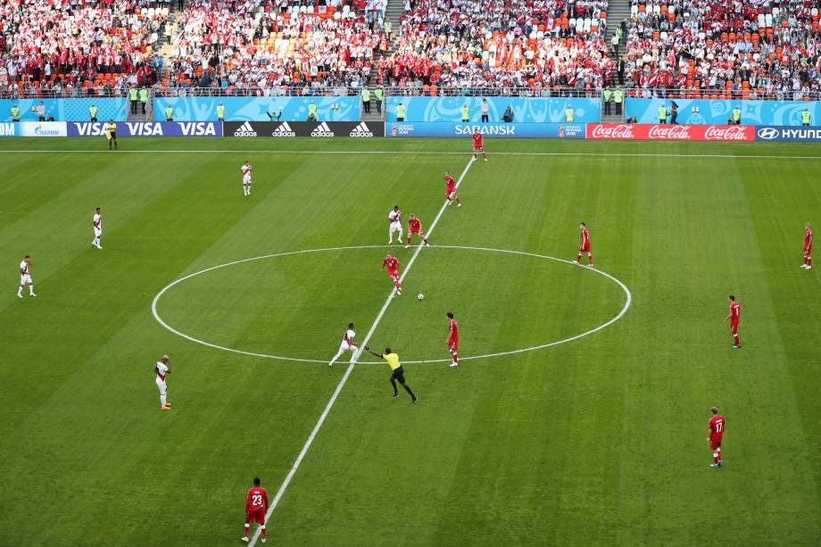 Peru e Dinamarca estreiam na Copa do Mundo da Rússai na arena Mordovia em Saransk - 16/06/2018