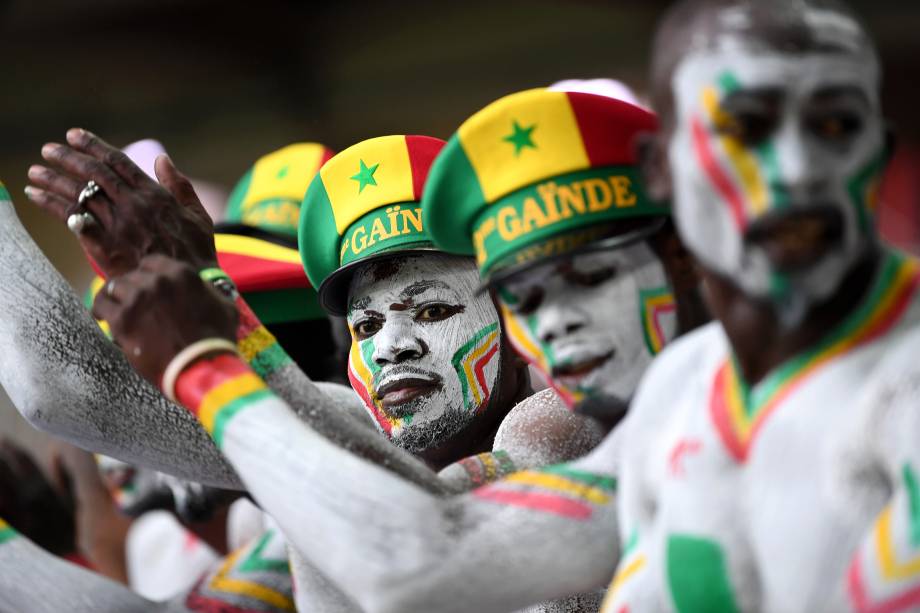 Torcedores comemoram após Senegal derrotar a Polônia por 2 a 1, em partida válida pelo grupo H da Copa do Mundo - 19/06/2018