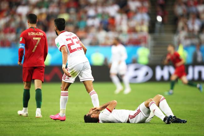 Partida entre Irã e Portugal, válida pelo grupo B da Copa do Mundo - 25/06/2018