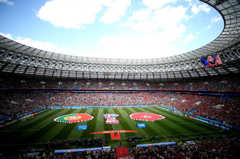Portugal e Marrocos se enfrentam no estádio Luzhniki em Moscou - 20/06/2018