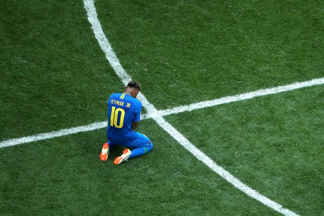 Neymar Jr reage após vitória da Seleção Brasileira sobre a Costa Rica por 2 a 0 - 22/06/2018