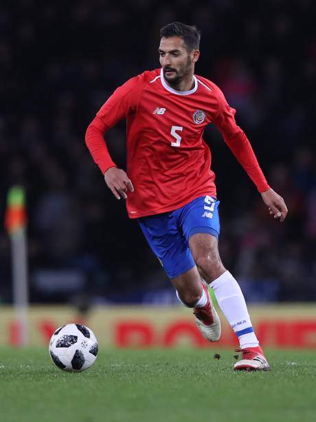 Celso Borges, da Costa Rica, durante partida contra a Escócia - 23/03/2018