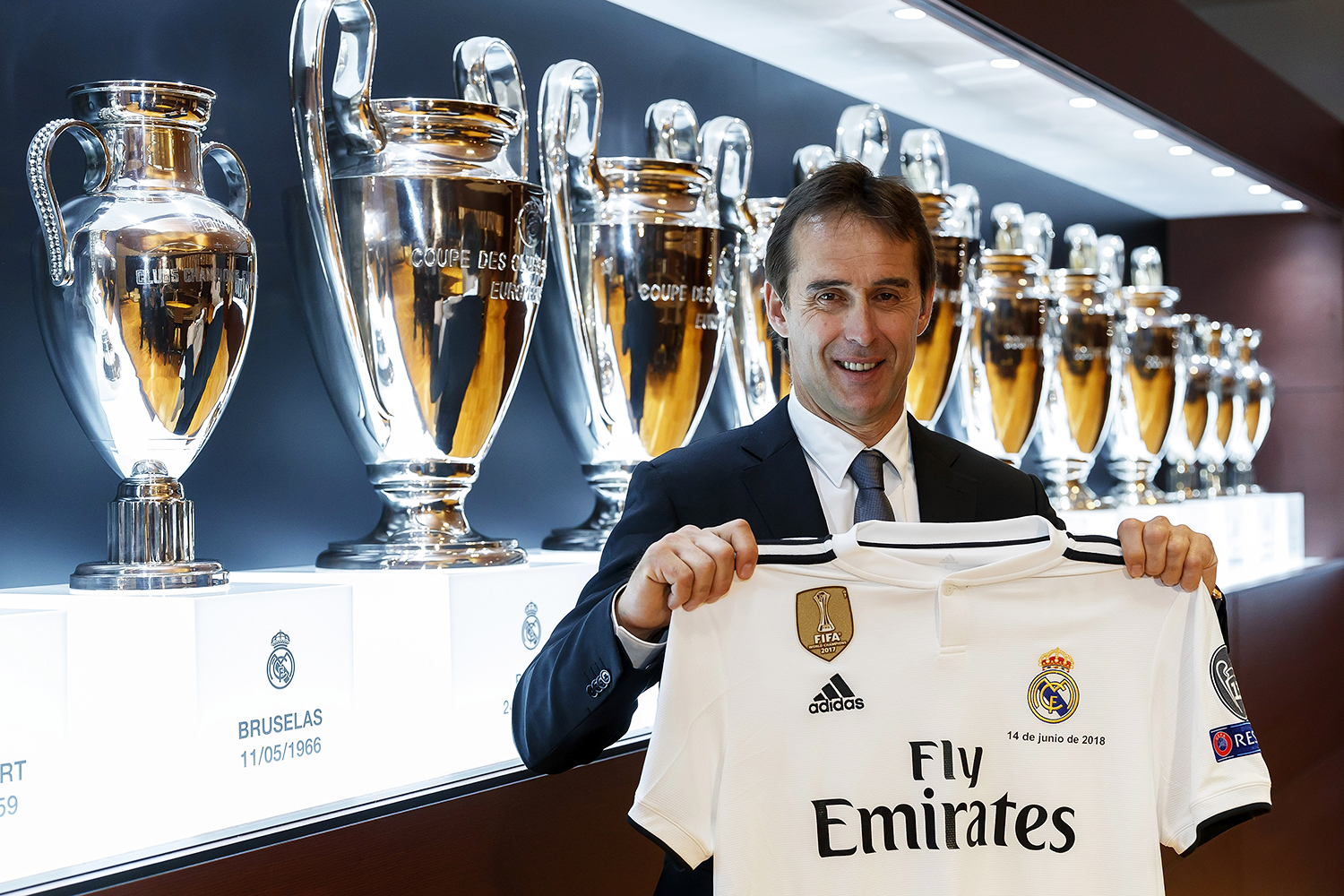 Julen Lopetegui é anunciado como técnico da Real Madrid, no estádio Santiago Bernabeu, em Madri, na Espanha - 14/06/2018