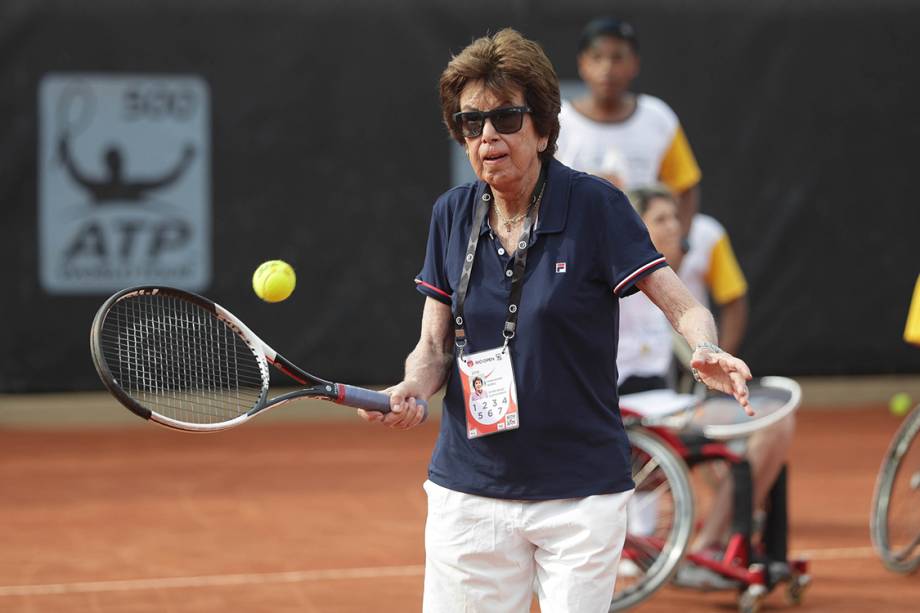 Maria Esther Bueno no evento Claro Rio Open Clínica Inclusiva - 2018