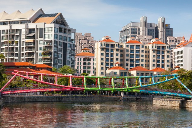 Ponte Alkaff em Robertson Quay, Singapura