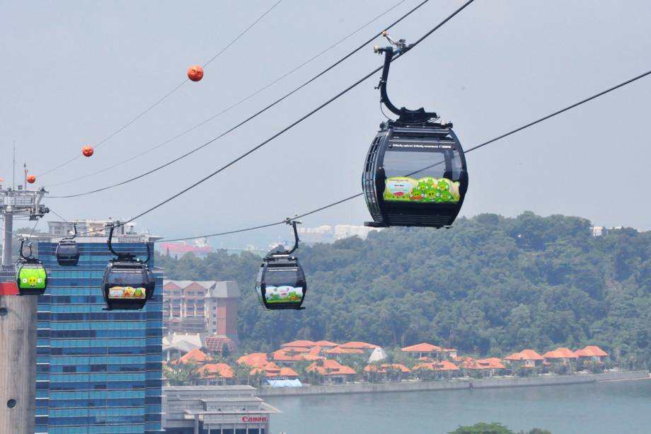 Teleférico na Ilha de Sentosa