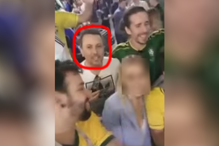 Eduardo Nunes, tenente da PM de Santa Catarina, aparece em vídeo onde torcedores brasileiros constrangem russa