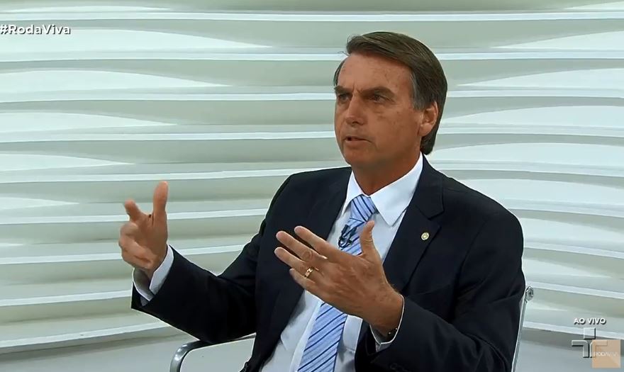 Jair Bolsonaro no 'Roda Viva'