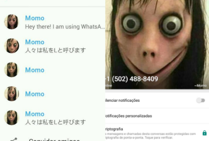 momo boneca japonesa assustadora whatsapp