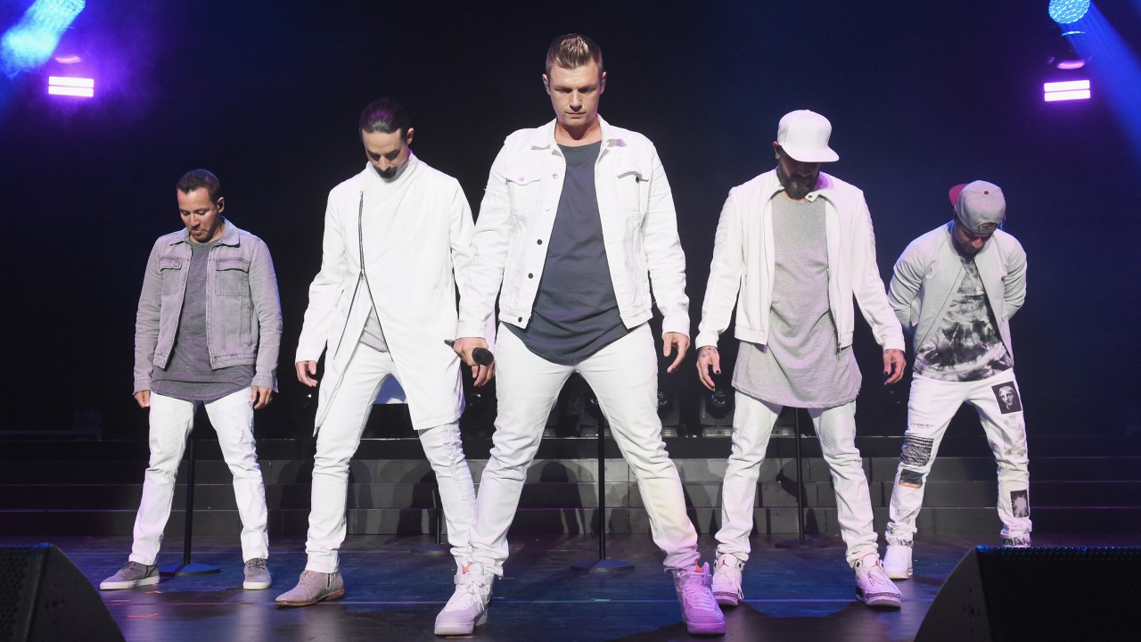 A boyband Backstreet Boys se apresenta na cidade de Wantagh, localizada em Nova York - 16/06/2018