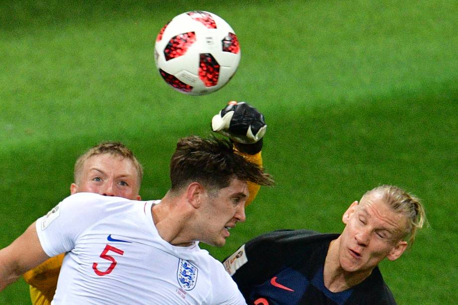 Partida entre Inglaterra e Croácia, válida pelas semifinais da Copa do Mundo, realizada no Estádio Lujniki, em Moscou - 11/07/2018