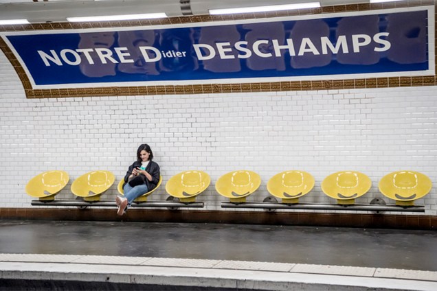 Estação do metrô de Paris é rebatizada com o nome do treinador francês Didier Deschamps após conquista do título Mundial na Rússia - 16/07/2018