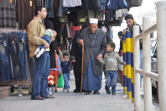 Mercado em gaza: espaço de todas as gerações.