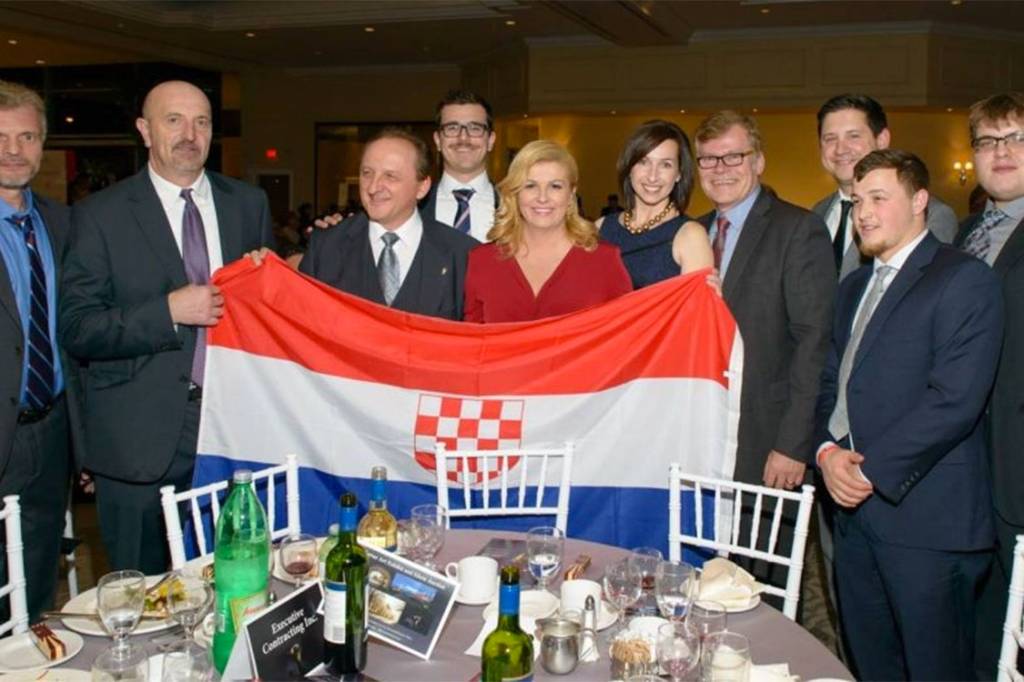 A presidente da Croácia, Kolinda Grabar-Kitarovic A presidente da Croácia, Kolinda Grabar-Kitarovic