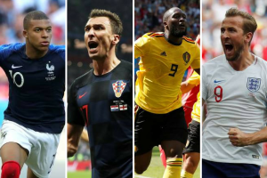 Bélgica e Inglaterra decidem o terceiro lugar no sábado; França e Croácia decidem quem fica com a taça