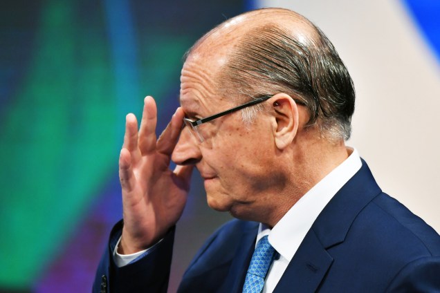 Geraldo Alckmin (PSDB), durante debate presidencial realizado pela RedeTV! - 17/08/2018
