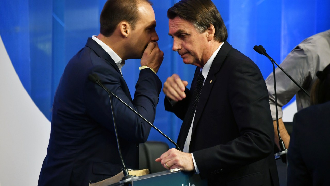 O candidato Jair Bolsonaro (PSL), durante debate presidencial na RedeTV! - 17/08/2018