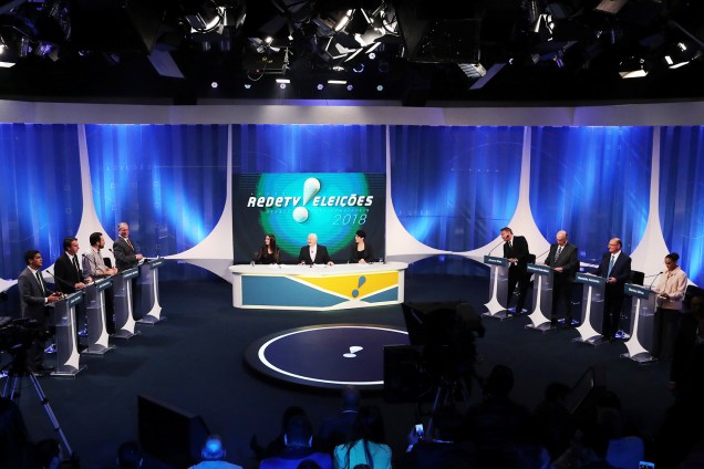 Oito candidatos à Presidência da República participam de debate na RedeTV! - 17/08/2018