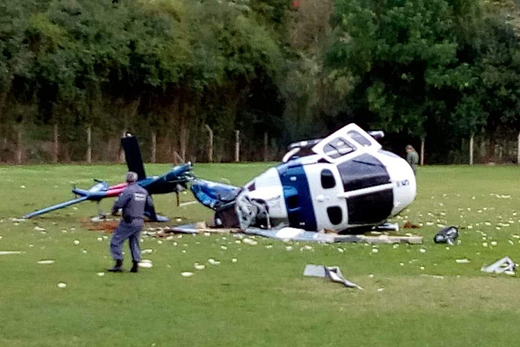 Helicóptero que levava Paulo Hartung cai no ES