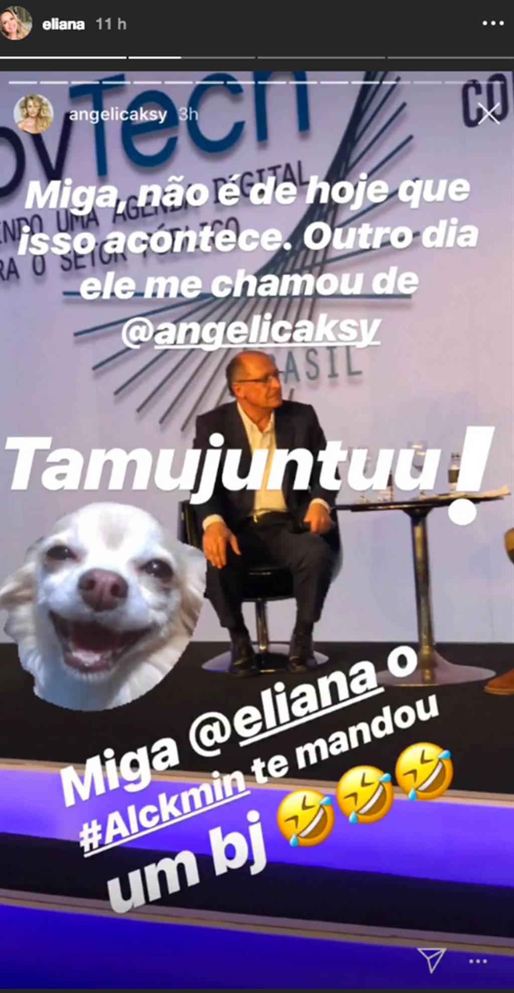 Angélica e Eliana comentam gafe de Alckmin Angélica e Eliana comentam gafe de Alckmin