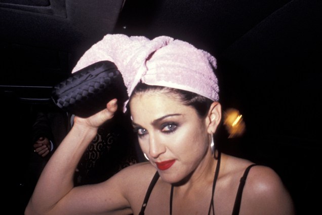 A cantora Madonna na estreia do filme 'Na Cama com Madonna', em Los Angeles - 06/05/1991