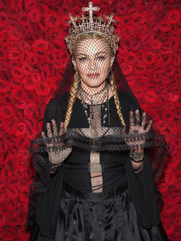 A cantora Madonna participa do Met Gala, no Museu Metropolitano de Arte de Nova York - 07/05/2018