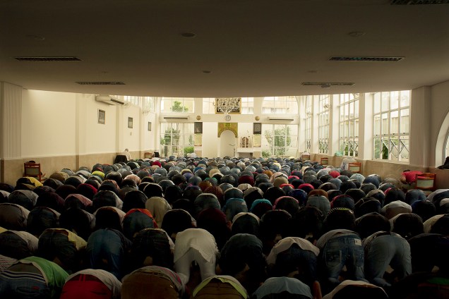 Mesquita no bairro do Pari, em São Paulo (SP),  ponto de apoio a refugiados sírios - 10/04/2015
