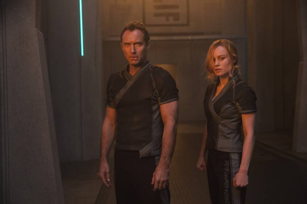 Capitã Marvel Brie Larson e Jude Law Capitã Marvel Brie Larson e Jude Law