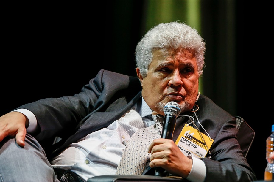 Ricardo Noblat, colunista de VEJA, entrevista o candidato Geraldo Alckmin (PSDB) durante o fórum Amarelas Ao Vivo